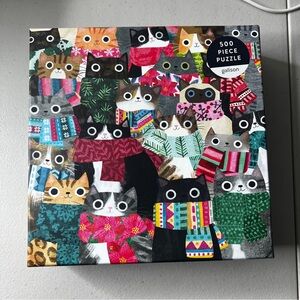 Galison Puzzle Wintry Cats 500 Pieces New